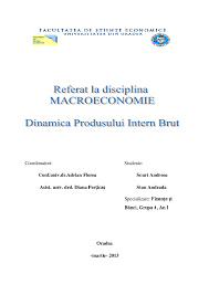 Valoarea adăugată brută produsă în agricultură, economia vânatului, silvicultură, pescuit, piscicultură şi industrie a depăşit realizările perioadei respective a anului precedent respectiv cu 7,2% şi 7,1%, contribuind pozitiv (+0,3% şi +1,0% respectiv) la creşterea produsului intern brut. Doc Dinamica Produsului Intern Brut Scurt Andreea Academia Edu