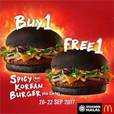Didatangkan dengan 2 pilihan iaitu daging ayam dan daging lembu. Mcd Korea Spicy Burger Beli 1 Percuma Siakap Keli Press Facebook