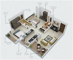 2 Bedroom House Plans Open Floor Plan Apartment Floor Plans Small House Design Floor Plan Design