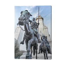 Dieses & viele weitere fremdsprachige bücher versandkostenfrei bestellen! Leinwandbild Don Quichote Und Sancho Panza Pixers Wir Leben Um Zu Verandern