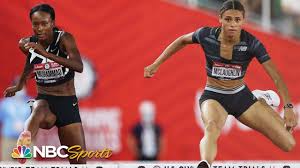 Olympic track and field team member sydney mclaughlin pose with her father willie mclaughlin at union catholic high school, where she is a rising senior in 2016. 51 90 Sydney Mclaughlin Vs Dalilah Muhammad Epic Results In Another World Record Nbc Sports Nbc Sports Wrapspots