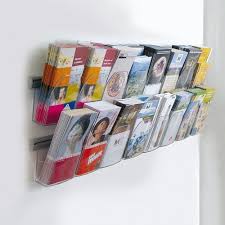 Porte Brochure Amovible Sur Rail Mural Porte Brochure Brochure Mural