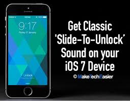 Restore The Old Ios 6 Slide To Unlock Sound In Ios7 Make Tech Easier Ios 7 Unlock Sound