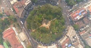 Aerial view of the Horniman Circle ...