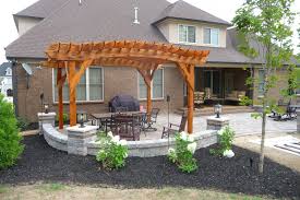 Western Red Cedar Pergola Paver Patio Patio Pavers Design Paver Patio Pergola