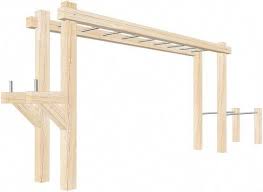 Monkey Bars For Adults Monkey Bars By Playequip No Equipment Workout Backyard Gym Backyard Jungle Gym