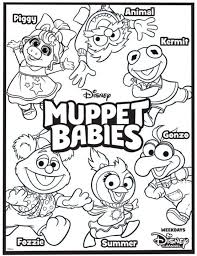 Muppet Babies Coloring Page Disney Junior Muppet Babies Coloring Pages In 2020 Muppet Babies Baby Coloring Pages Baby Colors