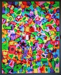 Tissue Paper And Glue Collage Tissue Paper Art Tissue Paper Stained Glass Diy