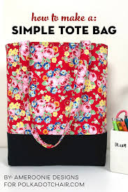 Learn How To Make A Bag A Simple Tote Bag Pattern In 2020 Tote Bag Pattern Simple Tote Tote Bag Tutorial