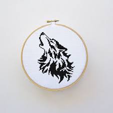 Wolf Cross Stitch Pattern Pdf File Instant Download