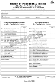 Annual inspection items 3 5. Appendix B Forms For Inspection Testing And Maintenance Pdf Free Download