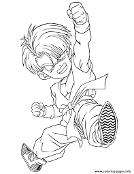 Select from 35919 printable crafts of cartoons, nature, animals, bible and many more. Dragon Ball Z Kid Trunks Coloring Page Coloring Pages Printable