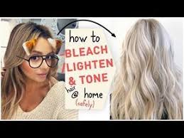 How To Bleach Lighten Tone Hair At Home Safely Youtube Tone Hair At Home Lighten Hair At Home How To Lighten Hair