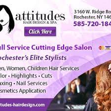Get directions, reviews and information for attitudes in hair design in north tonawanda, ny. Attitudes Hair Design Spa Hair Salons 3160 W Ridge Rd Rochester Ny Phone Number