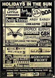 Holidays In The Sun Show Flier Fine Art Print Punk Poster Vintage Concert Posters Framed Art Prints