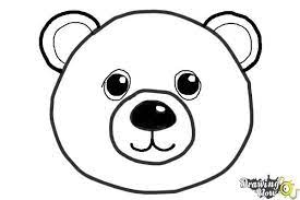 Finally, erase the extra lines from the earlier stages of your drawing. How To Draw A Bear Face Drawingnow In 2021 Bear Face Bear Face Drawing Drawings