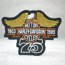 Motorcycle Harley Davidson Eagle 75 Iron On Patch Harley Davidson Motorcycles Motorcycle Harley Harley Davidson