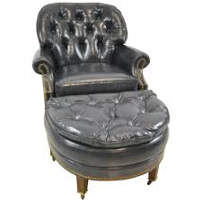 Check spelling or type a new query. Hancock And Moore Navy Blue Leather Chair And Ottoman For Sale At 1stdibs