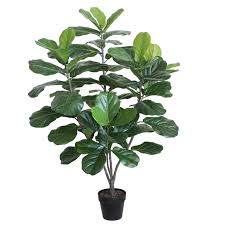 Wayfair's leaf floor foliage tree in planter, $155.99. Fp Collection Artificial Fiddle Leaf Fig