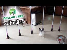 how to make dog weave poles cheap easy diy dog agility home equipment weave poles low cost youtube dog agility diy dog stuff dog agility course