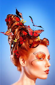 Avant Garde Hairstyle With Butterflies By Shawn Arrington Avant Garde Hair Hair Magazine Fantasy Hair