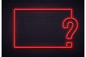 Neon Question Mark Frame Quiz Lighting Interrogation Point 994667 Backgrounds Design Bundles In 2021 This Or That Questions Question Mark Neon