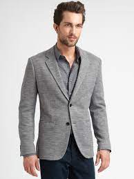 A grey blazer is an essential menswear item that every gent should own. Theory Knit Blazer In Grey Gray For Men Lyst