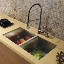 Vigo Undermount Stainless Steel Kitchen Sink Faucet And Dispenser Idees Cuisine Cuisine Cusine