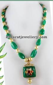 Simple Set With Meena Work Beads Black Beaded Jewelry Beaded Jewelry Designs Gemstone Beaded Necklace