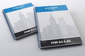 Notebook Mock Up For A4 A5 Free Mockup Simple Notebook Note Pad Covers