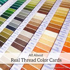 All About Real Thread Color Cards Needlenthread Com