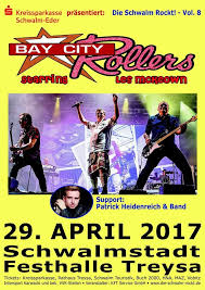 Leslie Tour With Legendarys In Germany Tour Poster 2017 City Roller Bay City Rollers Bay City