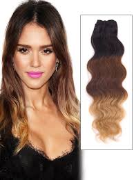You get to try the ombre look for one day, then for instance, layering ombre chestnut with ombre blonde works beautifully: 32 Inch Blonde Brown Black Ombre Clip In Indian Remy Human Hair Extensions Body Wave 9pcs