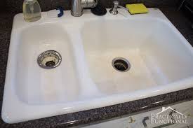 Is designed to remove rust, grease, grime, mild scuffs, scratches and stubborn stains as well as tea stains on sinks, both ceramic and stainless steel, and may prove to. How To Clean A Porcelain Sink Including The Stains And Scuff Marks Practically Functional Porcelain Sink Clean Porcelain Sink Sink