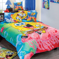 Spongebob Adventure Comforter Set Size Full 7 Piece Reversible Toddler Bed Set Kids Bedroom Decor Comforter Sets