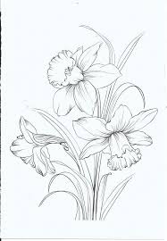 Coloring Page Pinterest Why6947 Pencil Drawing Bleis Malvorlage In 2020 Pencil Drawings Of Flowers Flower Line Drawings Flower Sketches