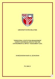 33 313 просмотров 33 тыс. Pdf Terrestrial Vegetation Management Expert System Es Prototype For Environmental Impact Assessment Eia Vikneswaran Nair Academia Edu