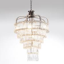 1920s Art Deco Fringe Chandelier Light Art Deco Chandelier Chandelier Favorite Lighting