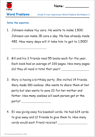We provide math word problems for addition, subtraction, time, . Grade 5 Word Problems Free Printables Worksheets