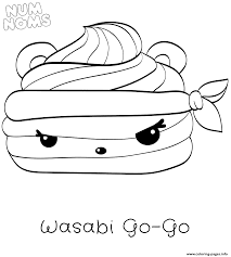 Free printable coloring pages num noms. Wasabi Go Go From Series 2 Num Noms Coloring Pages Printable