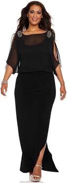 A Black Plus Size Evening Gown With Sleeves We Can Recreate This Style For You In Any Color Evening Dresses Plus Size Plus Size Cocktail Dresses Evening Gowns