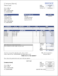 A simple invoice template that may be used for sales with remittance