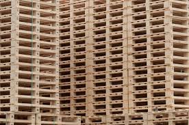 Stacked Wooden Pallets Wooden Pallet Wood Warehouse Industry Stacked Pile Factory Transportation Industrial Transport Stack Storage Cargo Backgro