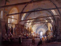 8 Gerome Hali Tuccari 1 Martinus Rorbye Tophane Deki Kilic Ali Pasa Camisi Nin Onundeki Arzuhalci 1837 Tuval Uzerine Yagliboya Carsilar Resim Tablolar