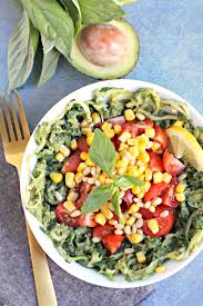 Some types of squash, like pattypans. Zucchini Noodles With Avocado Sauce Veggies Save The Day