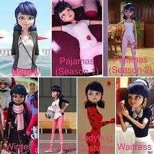 A Compilation Of Different Outfits That Miraculousladybug Characters Have Worn Throughout Miraculous Ladybug Comic Miraculous Ladybug Memes Miraclous Ladybug