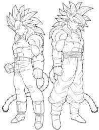 Dragon Ball Vegeta And Goku Transforms Into A Super Saiyan 4 Coloring For Kids Visit Now For 3d Drag Super Coloring Pages Dragon Ball Artwork Dragon Ball Art