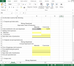 We will continue the discussion under the weighted average method and calculate a cost per equivalent unit. Question Answer Hayword Inc Uses Weighted Average Costing And Has Two Departments And Has Provided Data Related To Its Mixing Department For The Grand Paper Writers