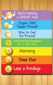 Write on, wipe off and hang anywhere. Kindergarten Behavior Color Chart The Future
