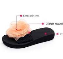 High Elastic Belt Teenagers EVA Slipper with Flower - EVA ...